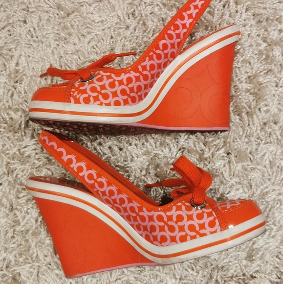Coach Emilanna Wedge Slingback Shoes - Picture 1 of 5